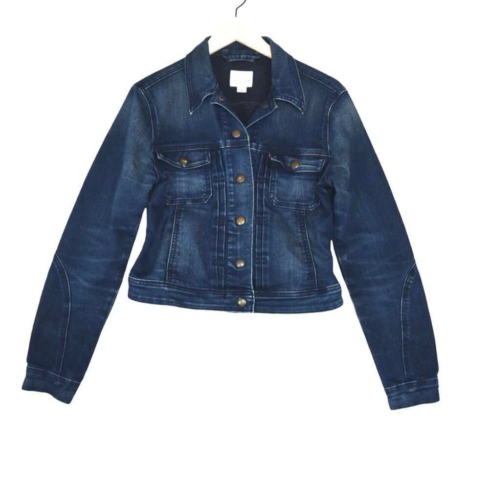 Levi’s Denim Jacket Size S Cropped Y2K Grunge Retro Trucker Moto